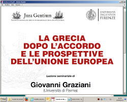 La Grecia dopo l’accordo e le prospettive dell’Unione Europea