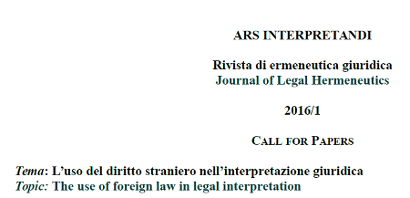 L’uso del diritto straniero nell’interpretazione giuridica