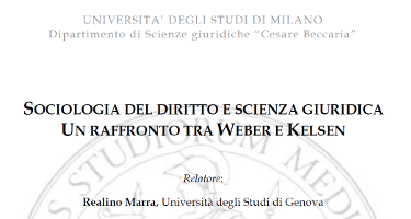 (Italiano) Sociologia del diritto e scienza giuridica. Un raffronto tra Weber e Kelsen