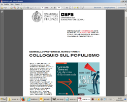 Colloquio sul populismo