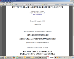 (Italiano) Prospettive e problemi dello stato costituzionale