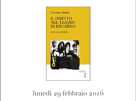 (Italiano) Il diritto nel teatro di Eduardo