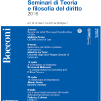 Seminari di Teoria e filosofia del diritto