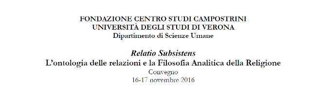 (Italiano) L’ontologia delle relazioni e la Filosofia Analitica della Religione