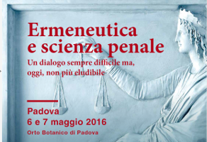 Ermeneutica e scienza penale