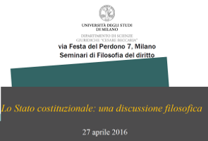 (Italiano) Lo Stato costituzionale: una discussione filosofica