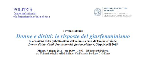 (Italiano) Donne e diritti: le risposte del giusfemminismo