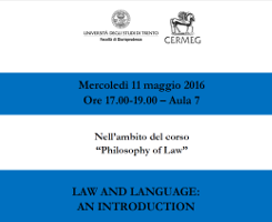 (Italiano) Law and Language: an Introduction