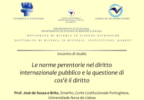 (Italiano) Le norme perentorie nel diritto internazionale pubblico e la questione di cos’è il diritto