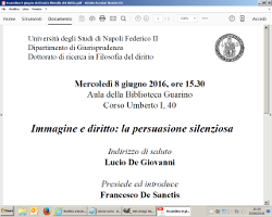 (Italiano) Immagine e diritto: la persuasione silenziosa