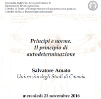 Principi e norme. Il principio di autodeterminazione