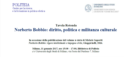 Norberto Bobbio: diritto, politica e militanza culturale