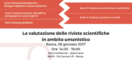 (Italiano) La valutazione delle riviste scientifiche in ambito umanistico