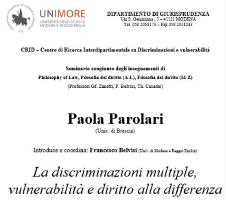 (Italiano) Le discriminazioni multiple, vulnerabilità e diritto alla differenza