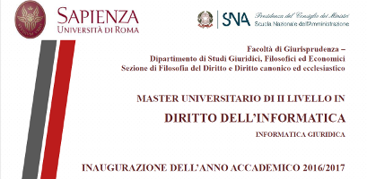 Master di II livello in Diritto dell’informatica