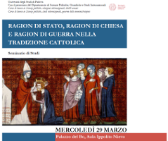 Ragion di Stato, Ragion di Chiesa e Ragion di Guerra nella tradizione cattolica