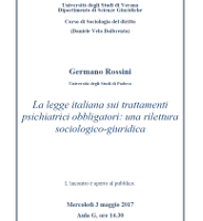 La legge italiana sui trattamenti psichiatrici obbligatori: una rilettura sociologico-giuridica