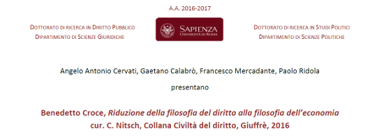 Benedetto Croce, Riduzione della filosofia del diritto alla filosofia dell’economia