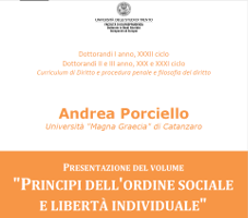 Principi dell’ordine sociale e libertà individuale