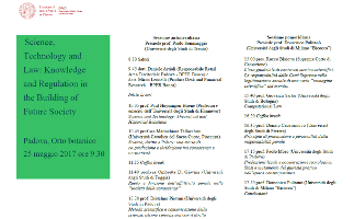 (Italiano) Science, Technology and Law: Knowledge and Regulation in the Building of Future Society