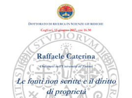 (Italiano) Le fonti non scritte e il diritto di proprietà