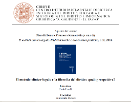 Il metodo clinico-legale e la filosofia del diritto: quali prospettive?