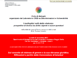 (Italiano) Sul concetto di violenza di genere e la sua rilevanza giuridica