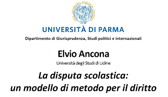 (Italiano) La disputa scolastica: un modello di metodo per il diritto