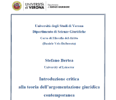 Introduzione critica alla teoria dell’argomentazione giuridica contemporanea