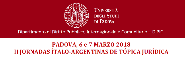 (Italiano) II Jornadas Ítalo-Argentinas de Tópica Jurídica