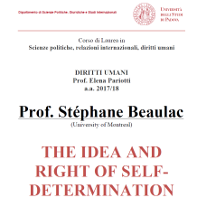 (Italiano) The Idea and Right of Self-determination