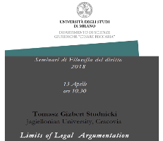 (Italiano) Limits of Legal Argumentation