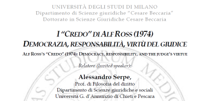 (Italiano) I “credo” di Alf Ross (1974). Democrazia, responsabilità, virtù del giudice