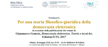 Per una teoria filosofico-giuridica della democrazia elettronica