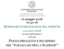 Piano-progetto e recupero del “paesaggio della Nazione”