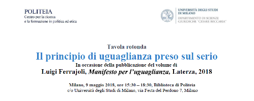 Il principio di uguaglianza preso sul serio