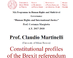 Constitutional profiles of the Brexit referendum