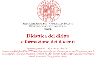 Didattica del diritto e formazione dei docenti