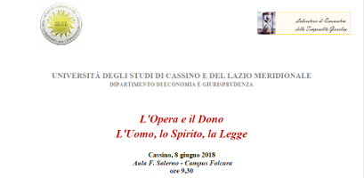 (Italiano) L’Opera e il dono. L’Uomo, lo Spirito, la Legge