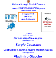 Chi non rispetta le regole / Costituzione italiana contro Trattati europei