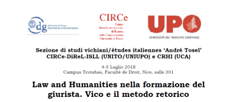 (Italiano) Law and Humanities nella formazione del giurista. Vico e il metodo retorico