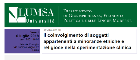 Il coinvolgimento di soggetti appartenenti a minoranze etniche e religiose nella sperimentazione clinica