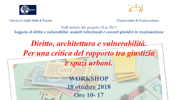 Diritto, architettura e vulnerabilità. Per una critica del rapporto tra giustizia e spazi urbani