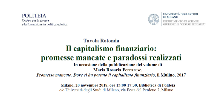 Il capitalismo finanziario: promesse mancate e paradossi realizzati