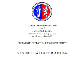 Sussidiarietà e legittima difesa