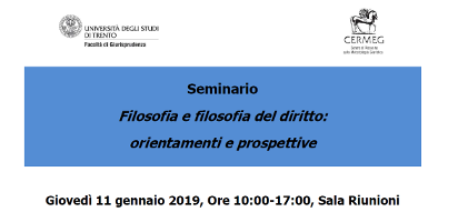 (Italiano) Filosofia e filosofia del diritto: orientamenti e prospettive