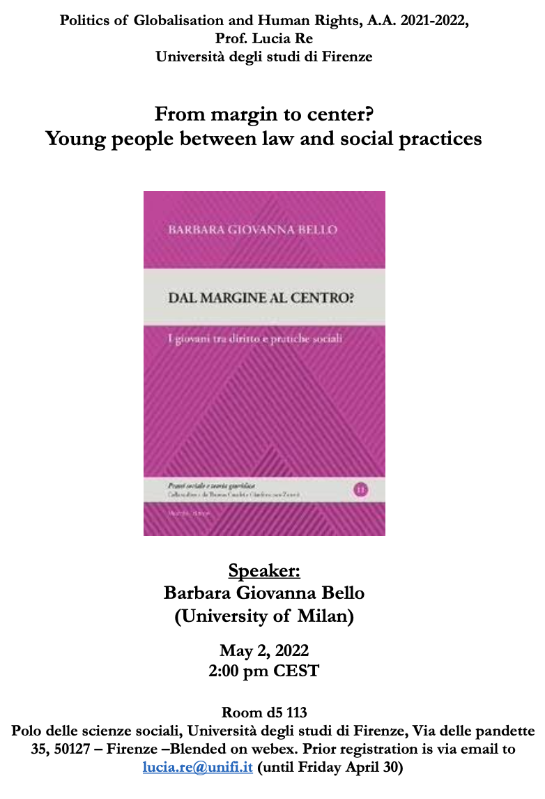 (Italiano) From margin to center? Young people between law and social practices