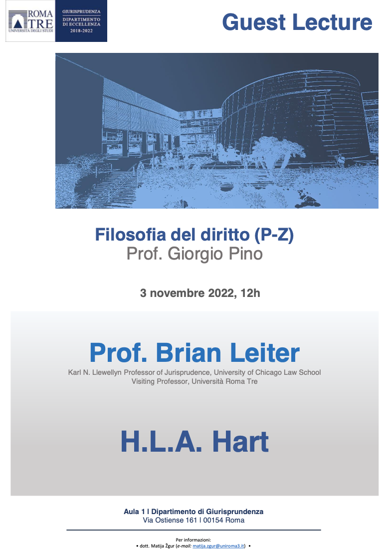 (Italiano) 3 novembre 2022 – H.L.A. Hart