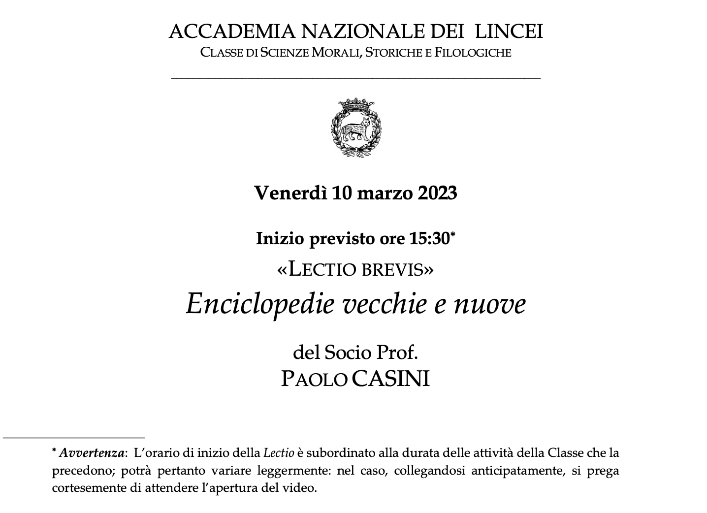 (Italiano) 10 marzo 2023 – Enciclopedie vecchie e nuove