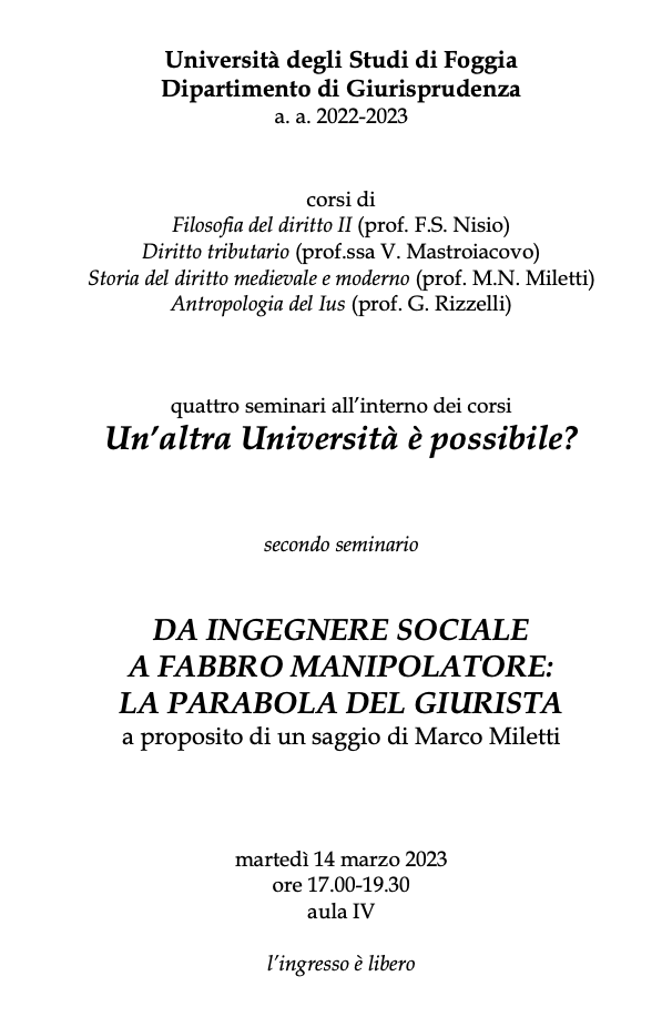(Italiano) 14 marzo 2023 – Un’altra Università è possibile?